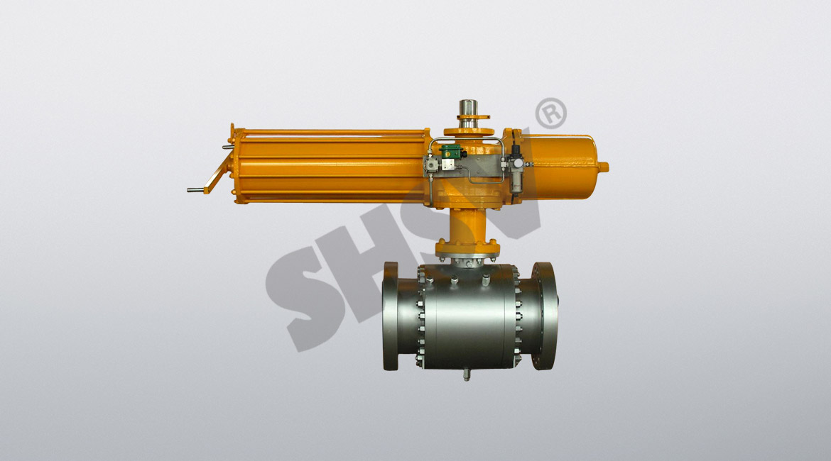  Pneumatic fixed forged steel ball valve