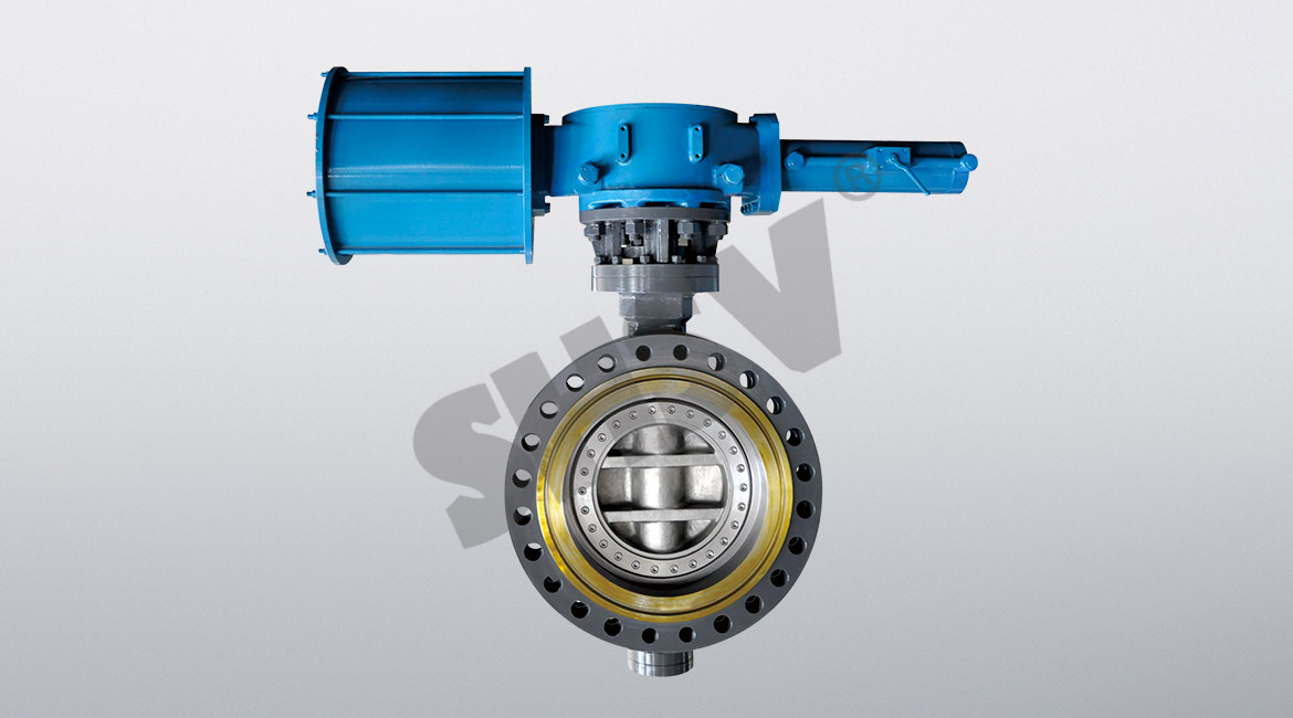 Pneumatic flange butterfly valve