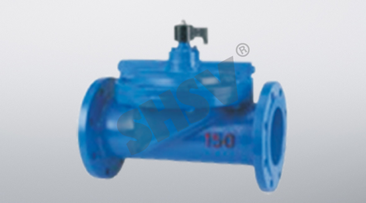 Flanged large diameter liquid, gas solenoid valve