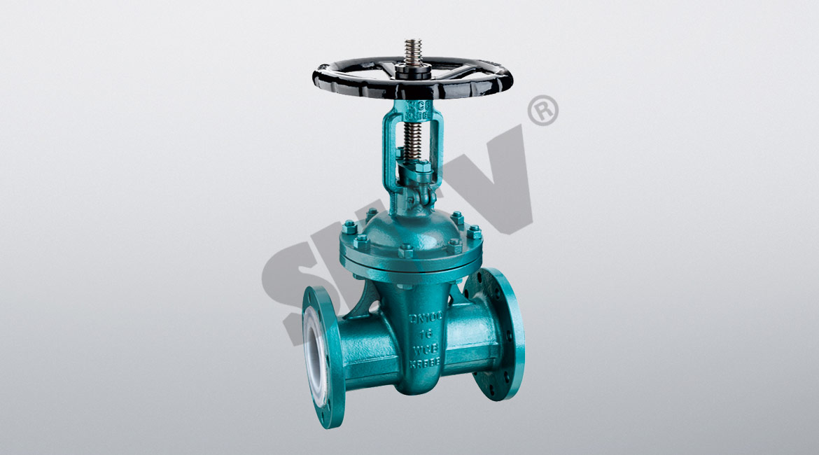 Lining fluoride valve