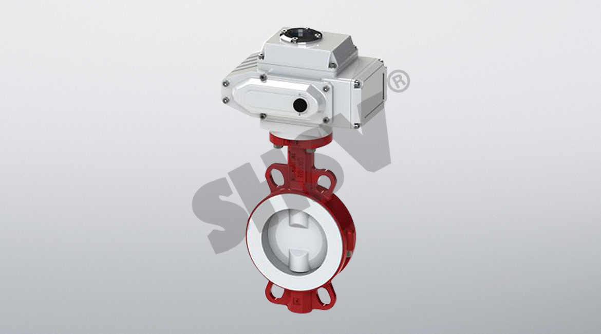 Electric Clamp Fluorine Butterfly Valve