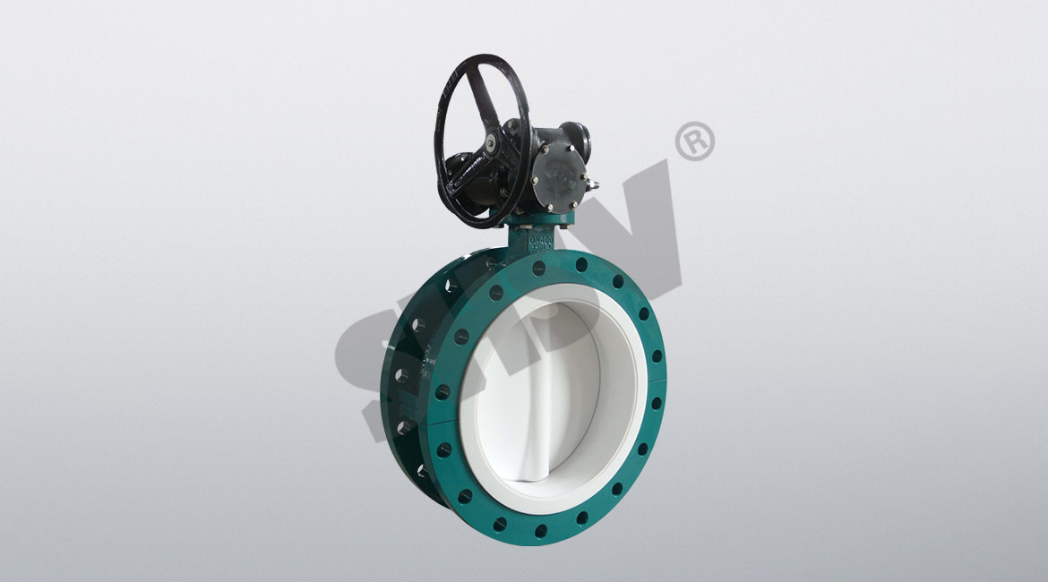 Fluorine flange butterfly valve (center line)