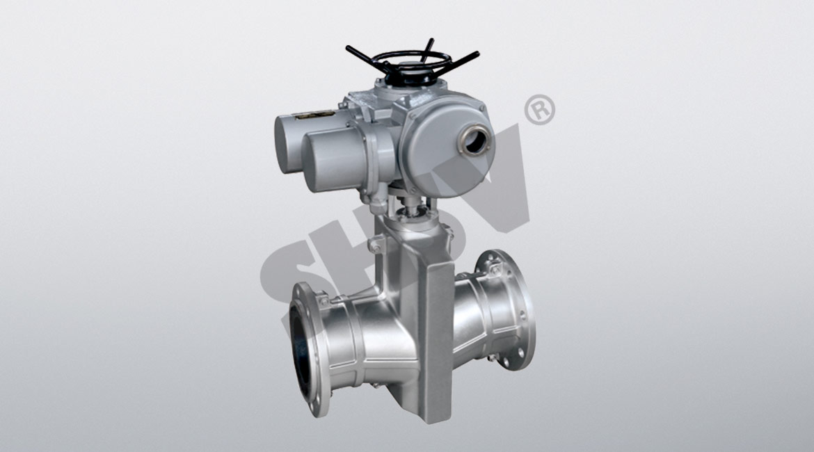 Electric pipe clamp valve