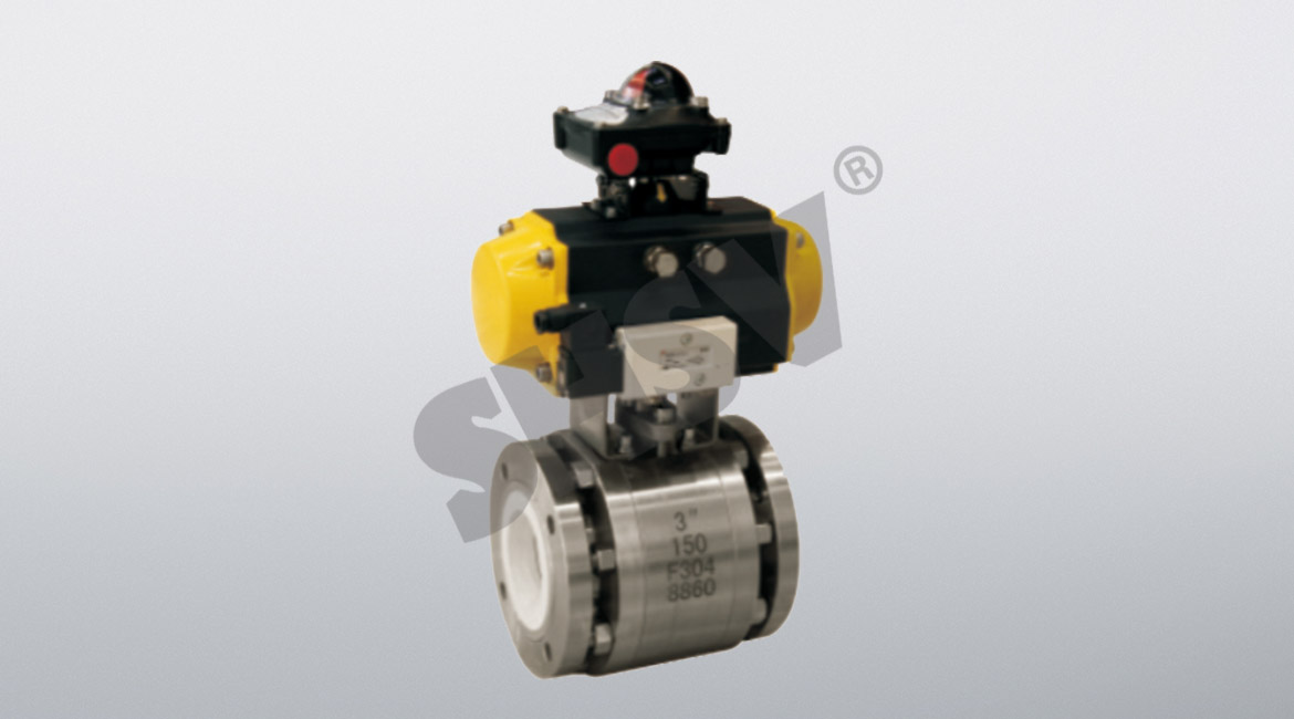 Pneumatic ceramic ball valve