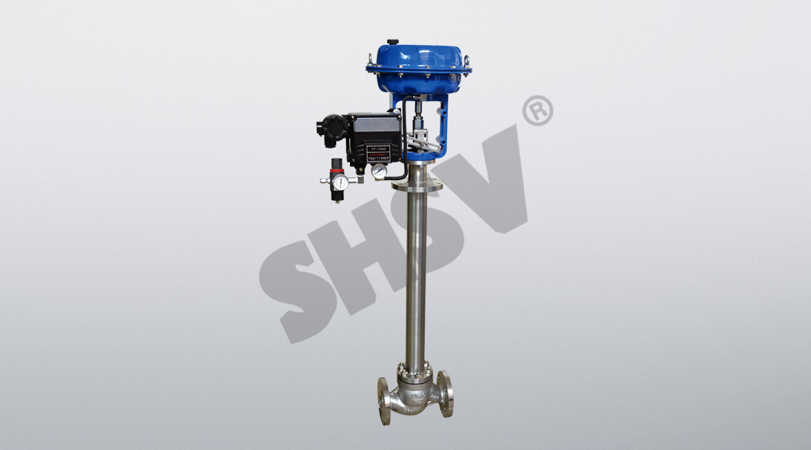 Pneumatic thin film cryogenic control valve