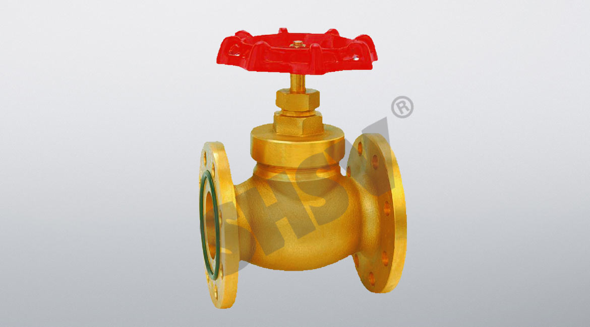 Brass bellows flange globe valve