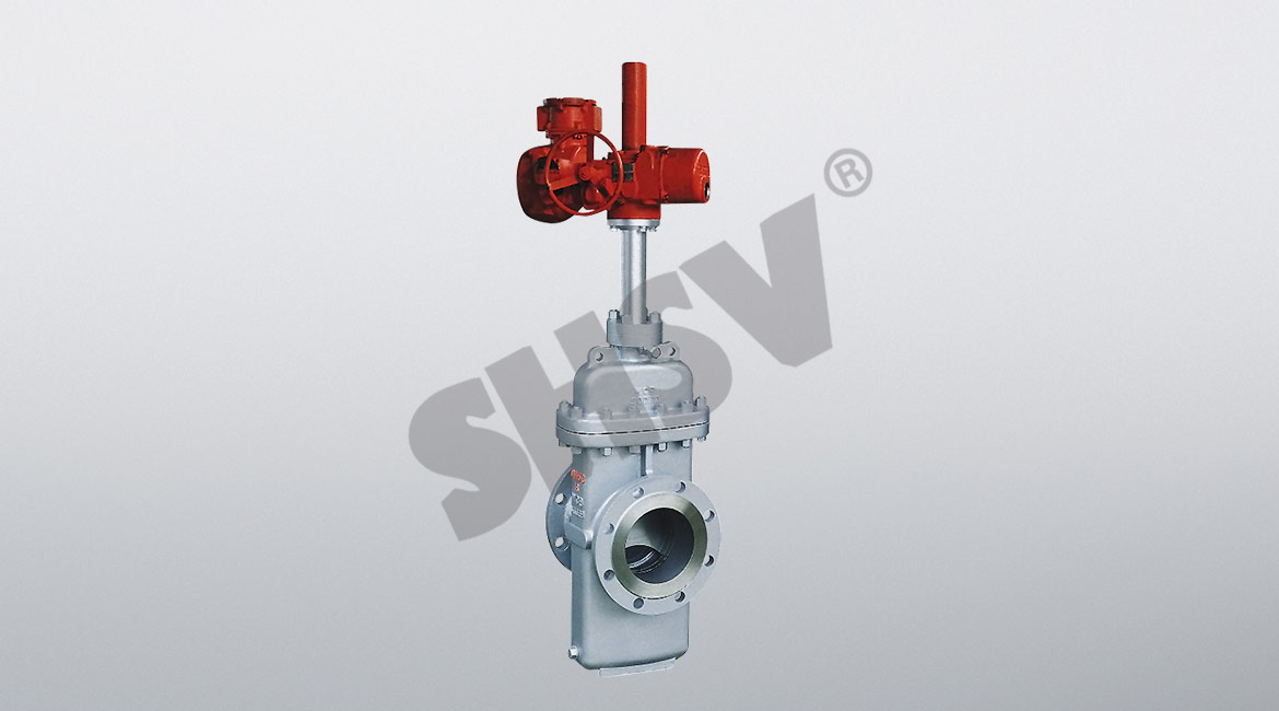 Electric flat gate valve